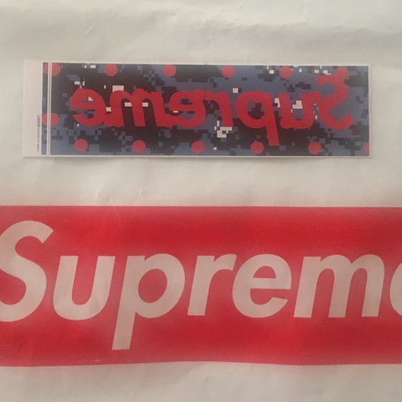 Supreme CDG Digi Box Logo Sticker - Picture 1 of 5